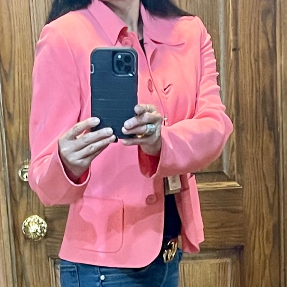 Michael Kors Size 12 Rich Pink Tailored Jacket - Picture 2 of 8